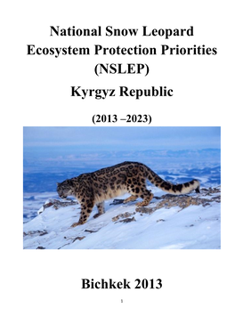 (NSLEP) Kyrgyz Republic Bichkek 2013