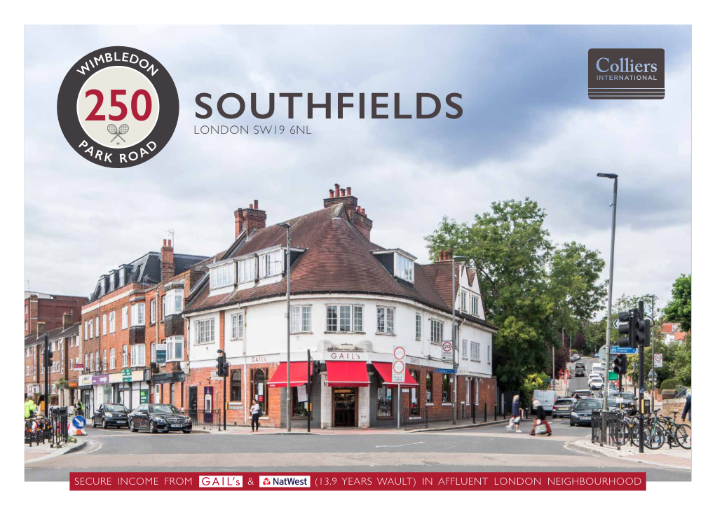 Southfields London Sw19 6Nl � � D R � R O � Sw