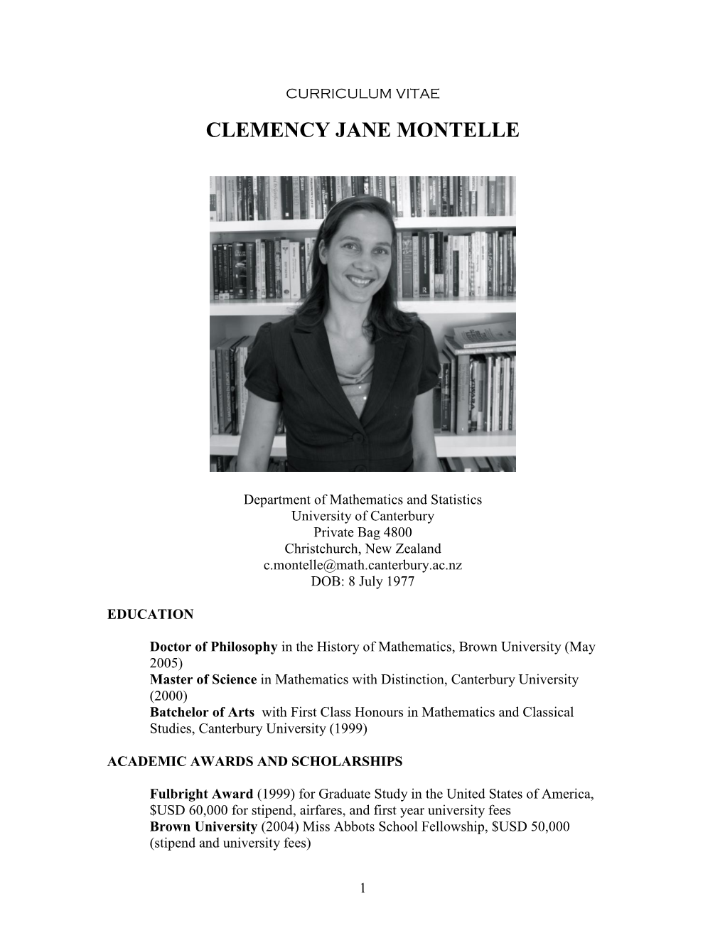 Clemency Jane Montelle