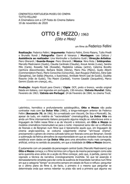 OTTO E MEZZO / 1963 (Oito E Meio)