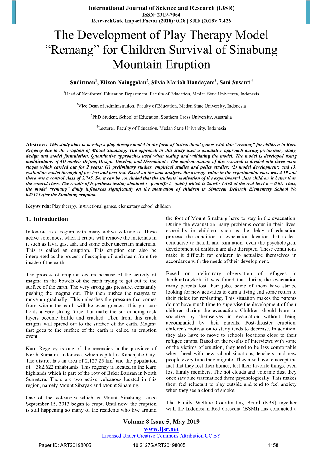 The Development of Play Therapy Model 