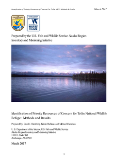 Prepared by the U.S. Fish and Wildlife Service Alaska Region Inventory and Monitoring Initiative