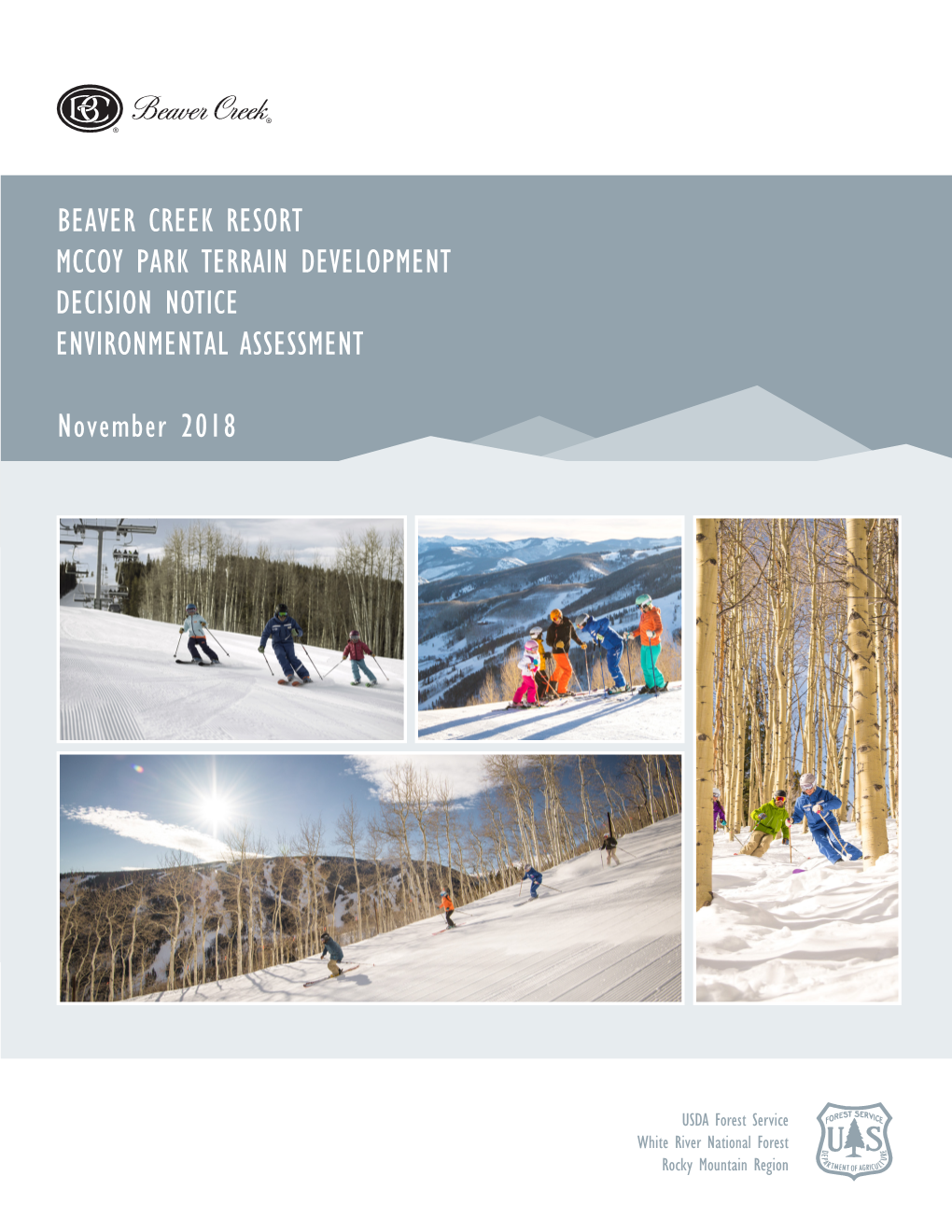 Beaver Creek Resort Mccoy Park Terrain Development Decision Notice Environmental Assessment