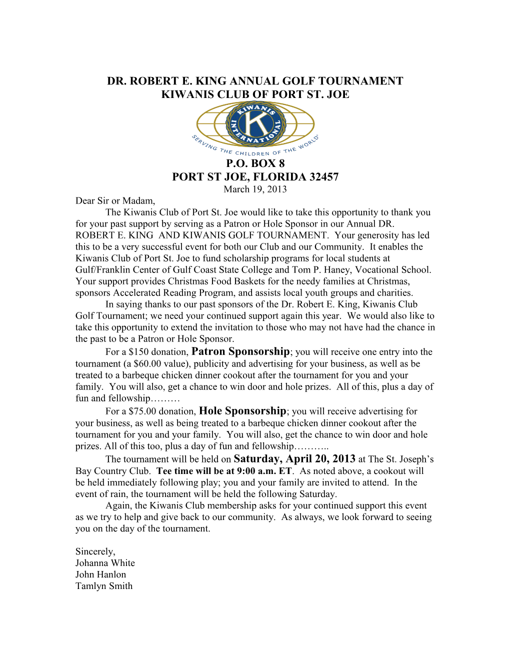 Kiwanis Club of Port St