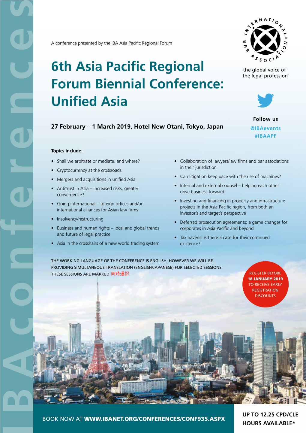 6Th Asia Pacific Regional Forum Biennial Conference: Unified Asia