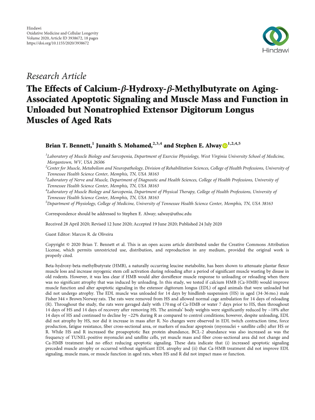 Research Article the Effects of Calcium-Β-Hydroxy-Β