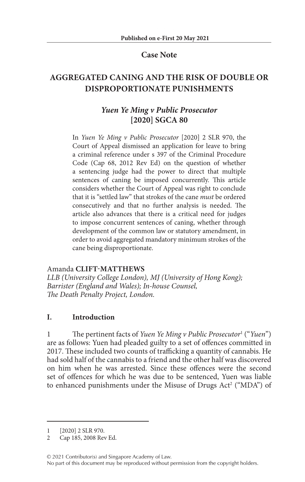 (PDF)117KB***Aggregated Caning and the Risk of Double Or