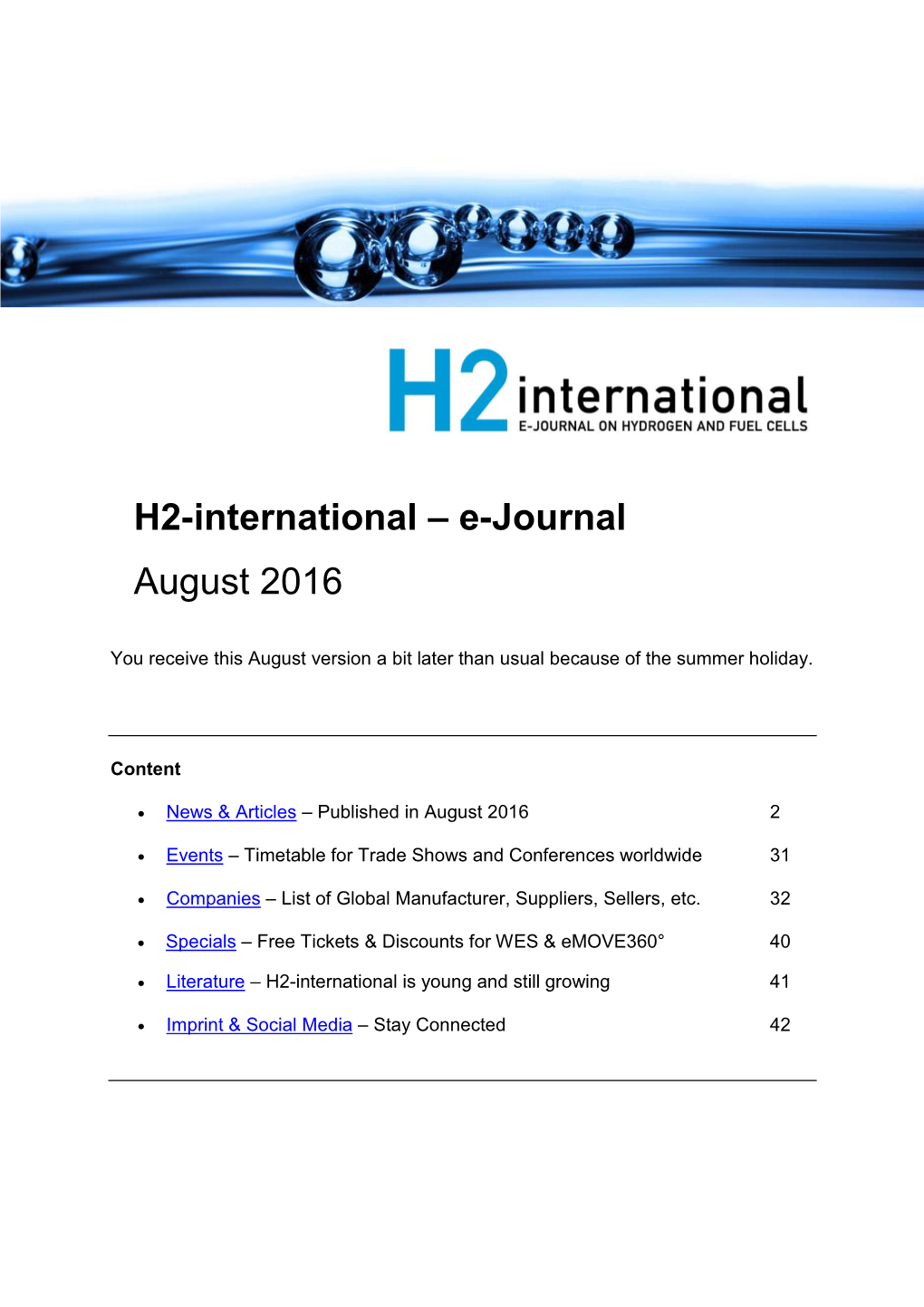 E-Journal August 2016