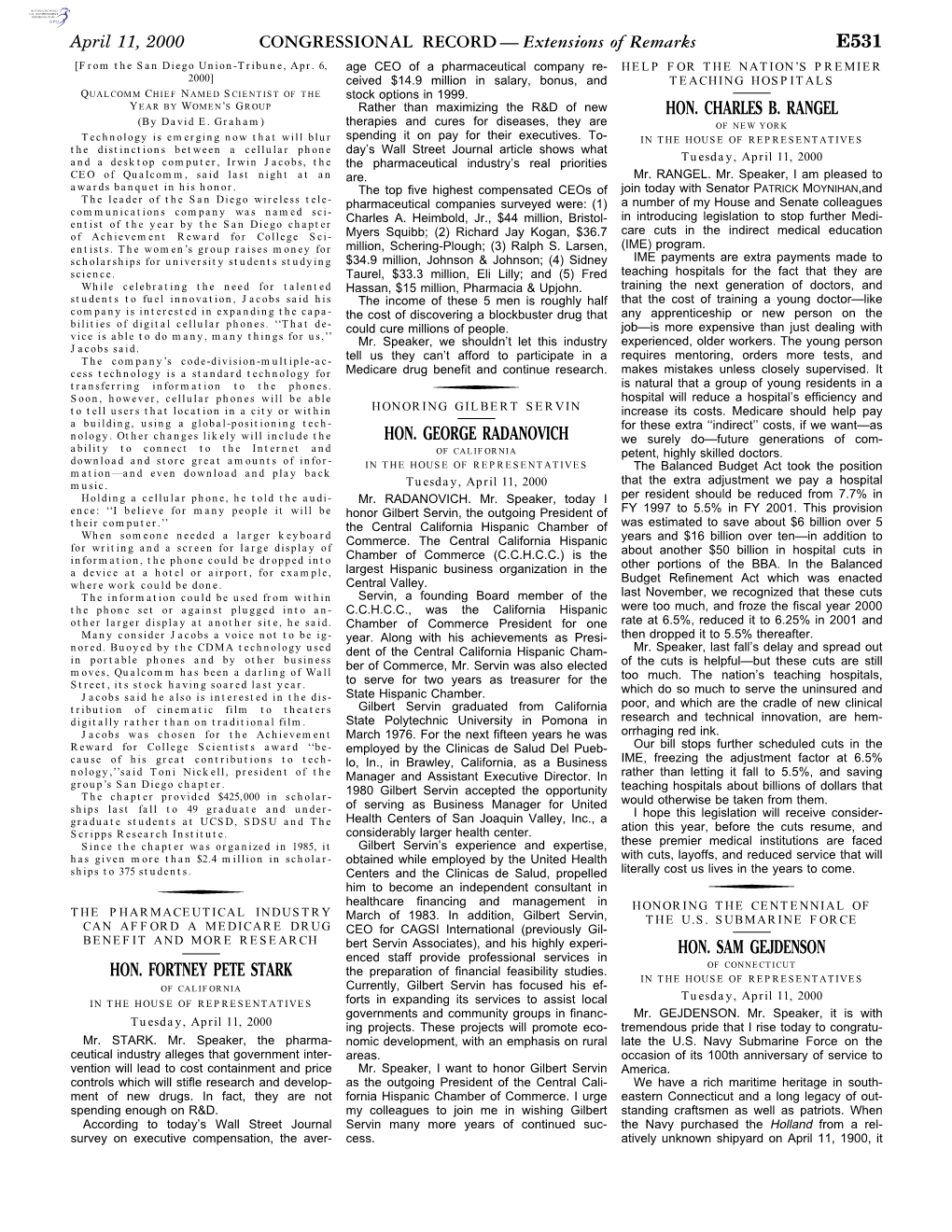 CONGRESSIONAL RECORD— Extensions Of