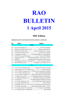 Bulletin 150401