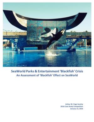 Seaworld Parks & Entertainment 'Blackfish'