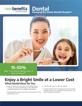 Dental and Vision Savings
