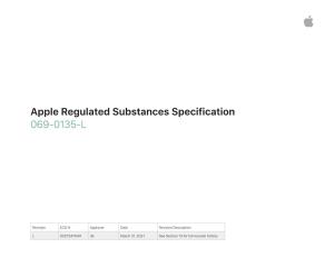Apple Regulated Substances Specification 069-0135-L