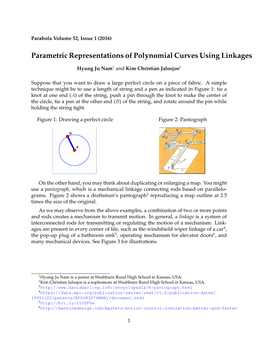 Parametric Representations of Polynomial Curves Using Linkages