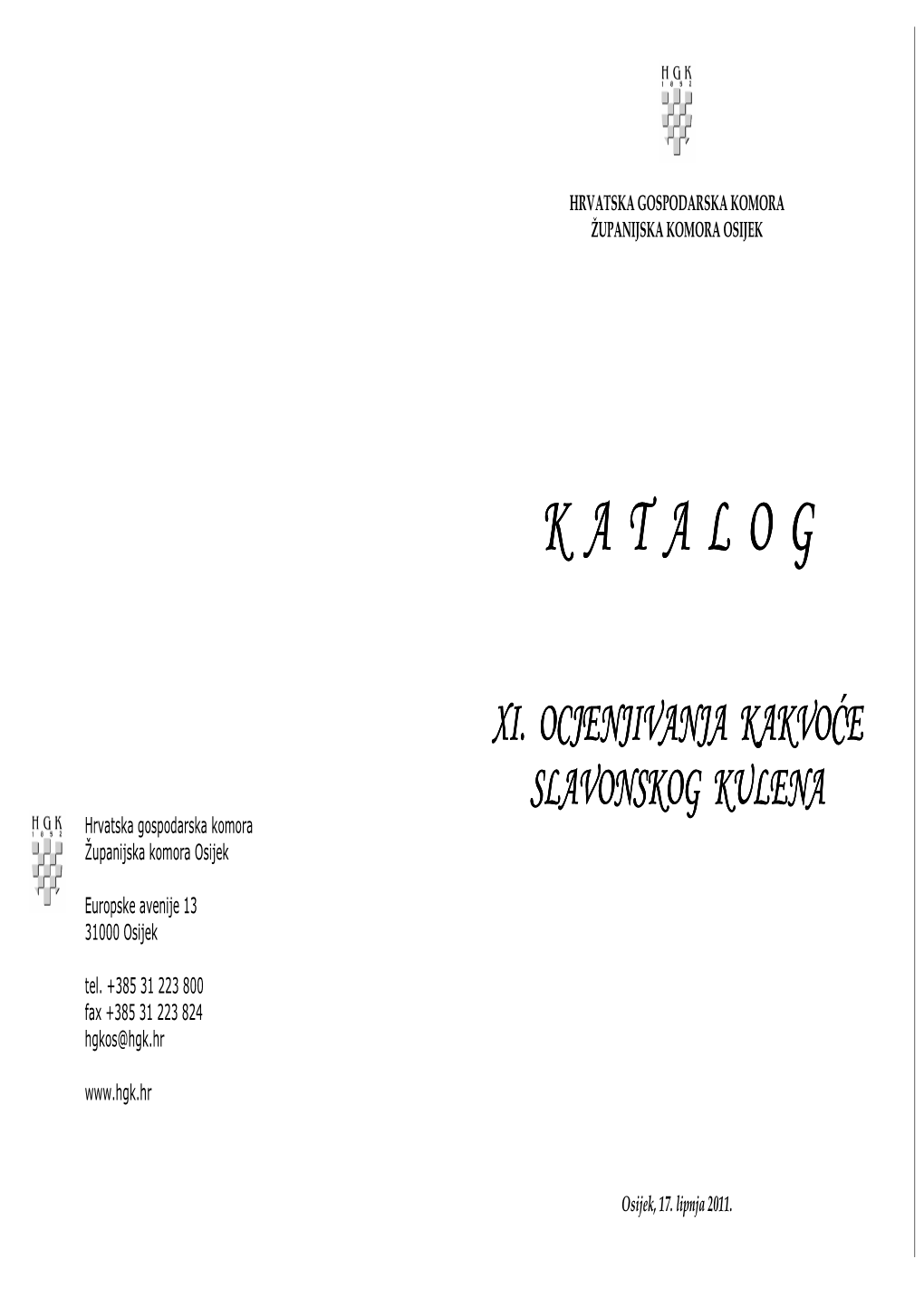 Katalog XI. Ocjenjivanja Kakvoće Slavonskog Kulena.Pdf