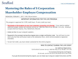 Mastering the Rules of S Corporation Shareholder-Employee Compensation