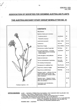 Assoclatlon of SOCIETIES for GROWING AUSTRALIAN PLANTS