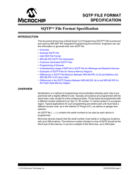Sqtp File Format Specification