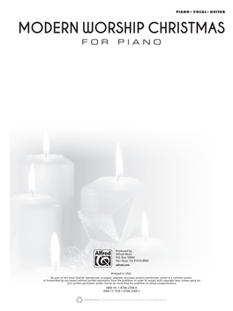 Modern Worship Christmas for Piano