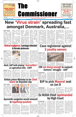 Virus Strain’ Spreading Fast Amongst Denmark, Australia