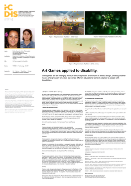 Art Games Applied to Disability