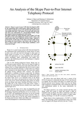 An Analysis of the Skype Peer-To-Peer Internet Telephony Protocol