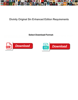 Divinity Original Sin Enhanced Edition Requirements