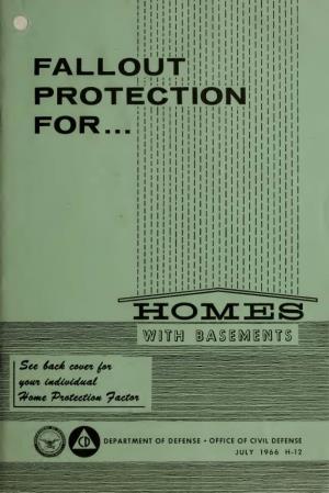 Fallout Protection for Homes with Basements
