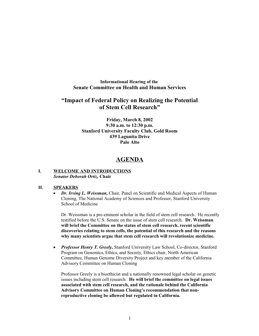 Senate Committee on Health and Human Services s1