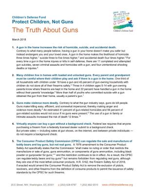 The Truth About Guns 2018 Fact Sheet