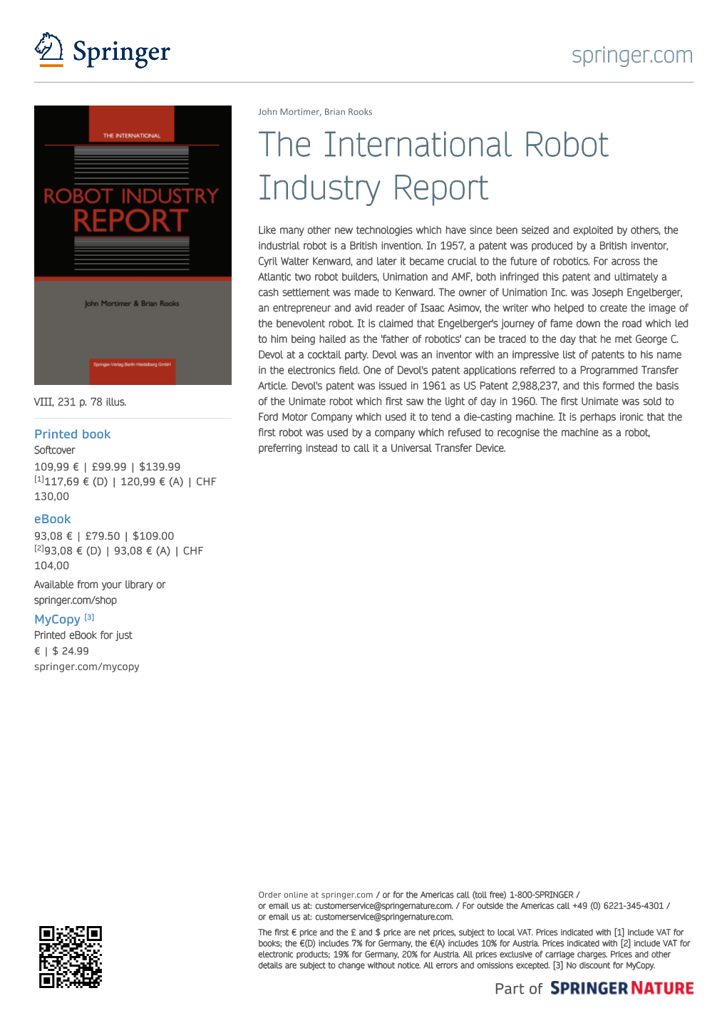 The International Robot Industry Report