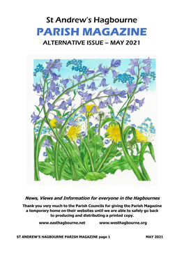 Parish Magazine Alternative Issue – May 2021