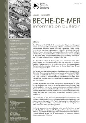 SPC Beche-De-Mer Information Bulletin Has 23 Original K