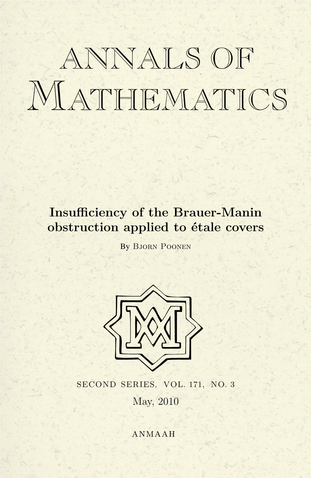 Insufficiency of the Brauer-Manin Obstruction Applied to Étale Covers