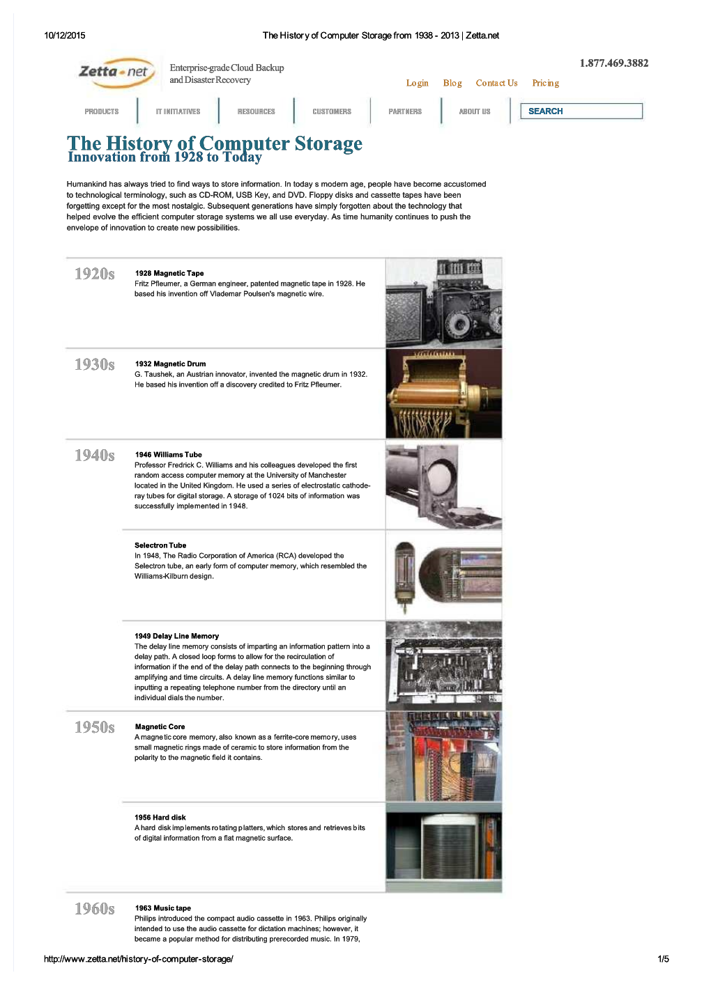 The History of Computer Storage Innovation from 1928 to Today