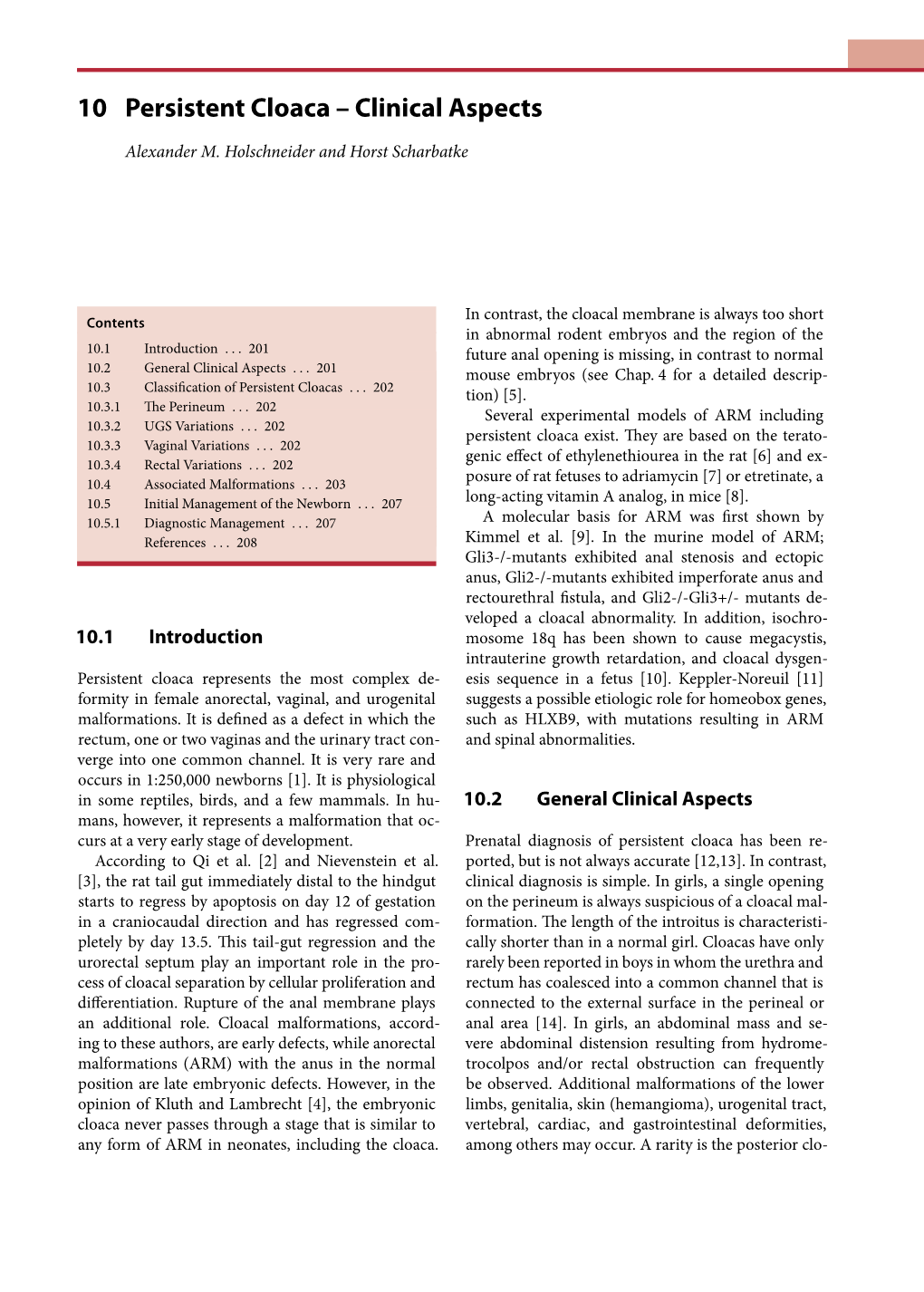 10 Persistent Cloaca – Clinical Aspects