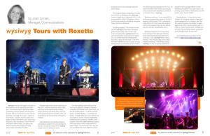 Wysiwyg Tours with Roxette