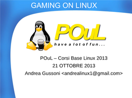 Gaming on Linux