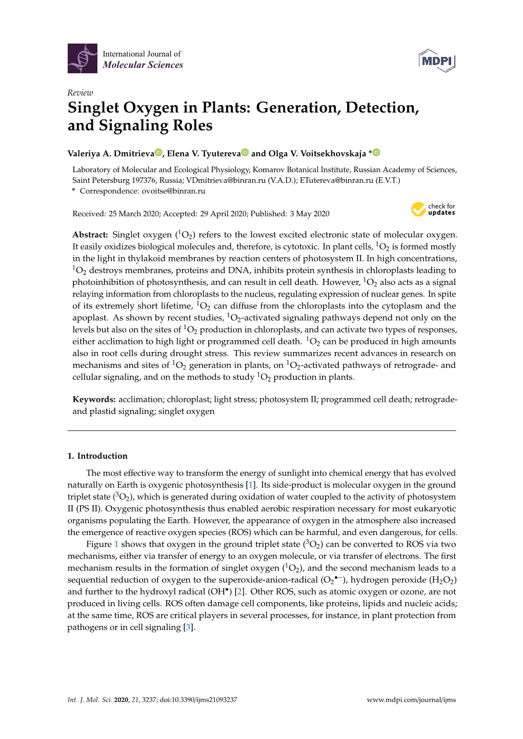 singlet-oxygen-in-plants-generation-detection-and-signaling-roles