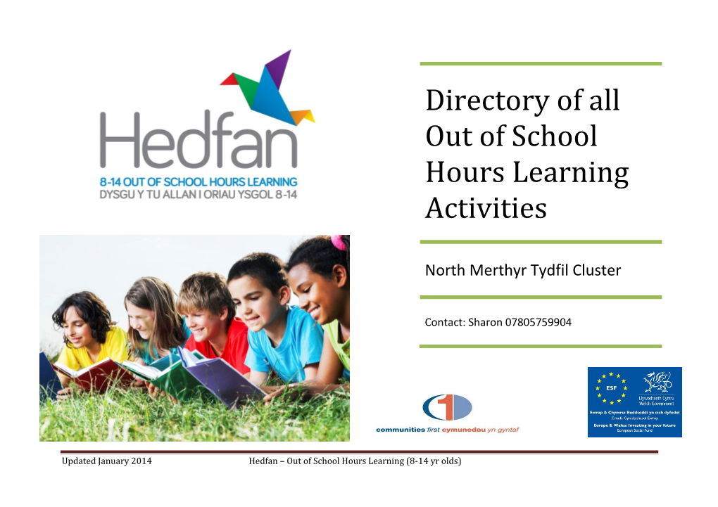 OSHL Directory – North Merthyr Cluster