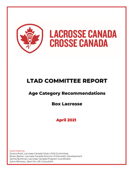 Ltad Committee Report