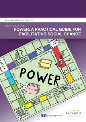 Power: a Practical Guide for Facilitating Social Change