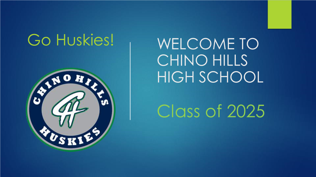 Class of 2025 CHINO HILLS HIGH ADMINISTRATIVE TEAM