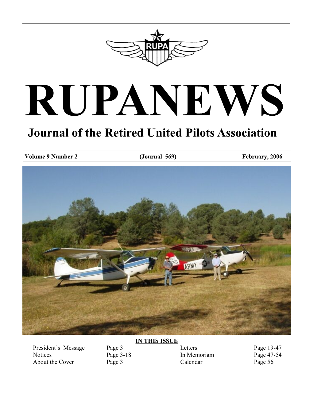 Journal of the Retired United Pilots Association