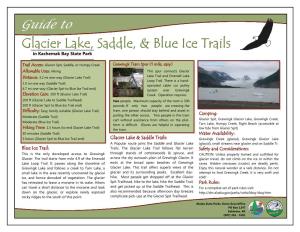 Glacier Lake, Saddle, & Blue Ice Trails