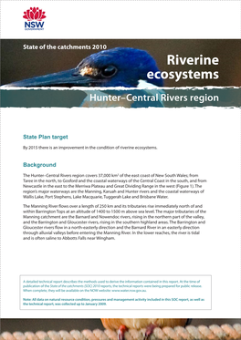 Hunter-Central Rivers Region 0 25 50 75 Km