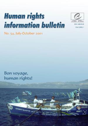 Human Rights Information Bulletin H/Inf (2002) 1