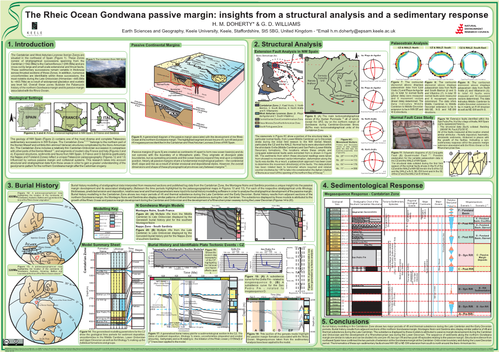 The Rheic Ocean Gondwana Passive Margin: Insights from a Structural Analysis and a Sedimentary Response H