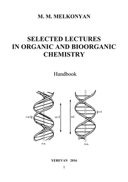 Selected Lectures in Organic and Bioorganic Chemistry