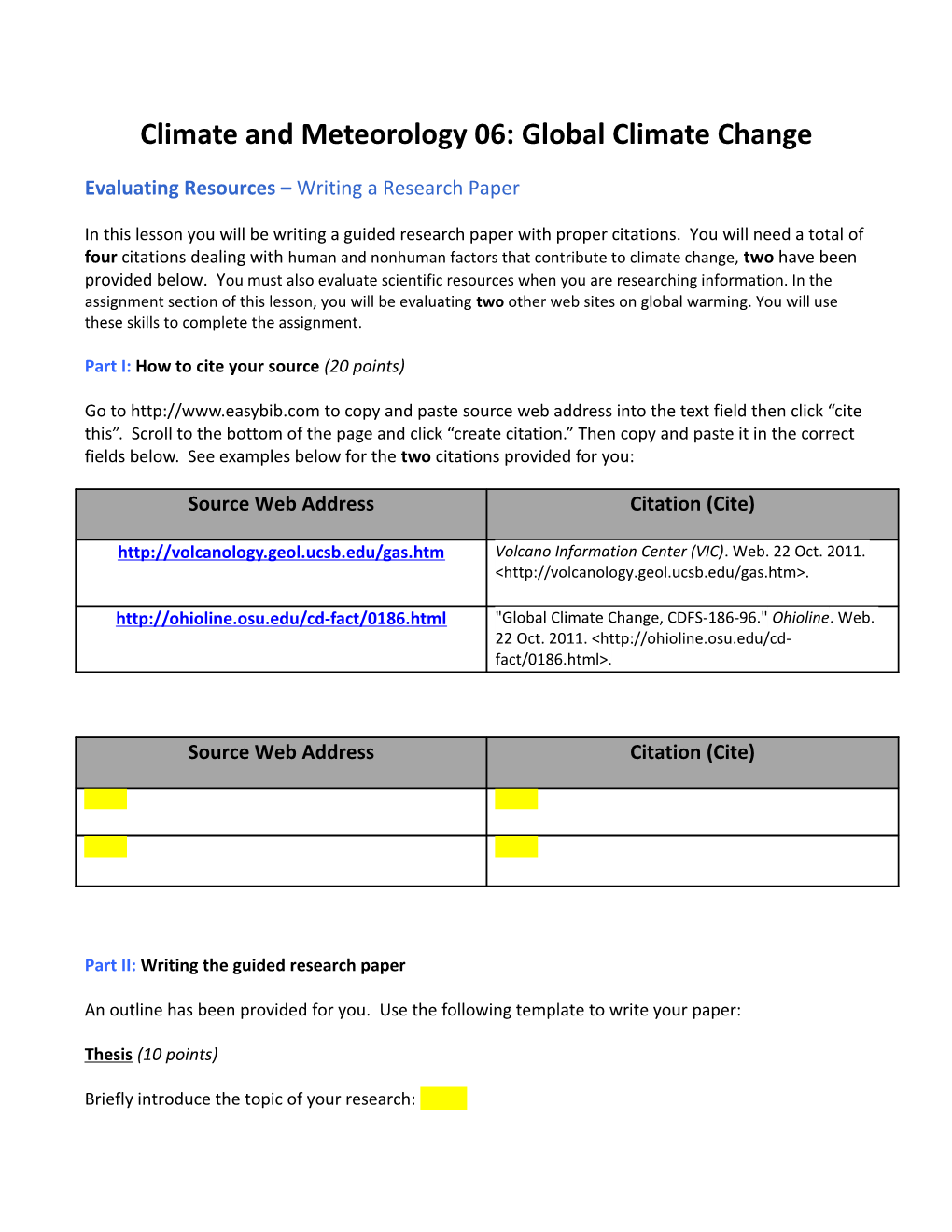 Climate and Meteorology 06: Global Climate Change